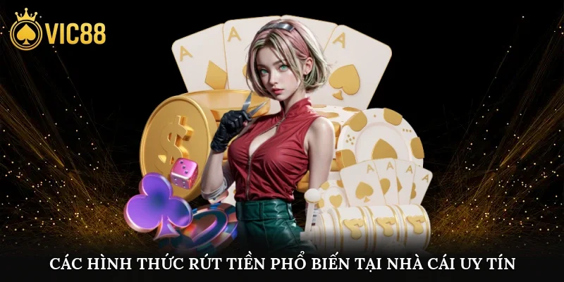 Các hình thức rút tiền phổ biến tại nhà cái uy tín