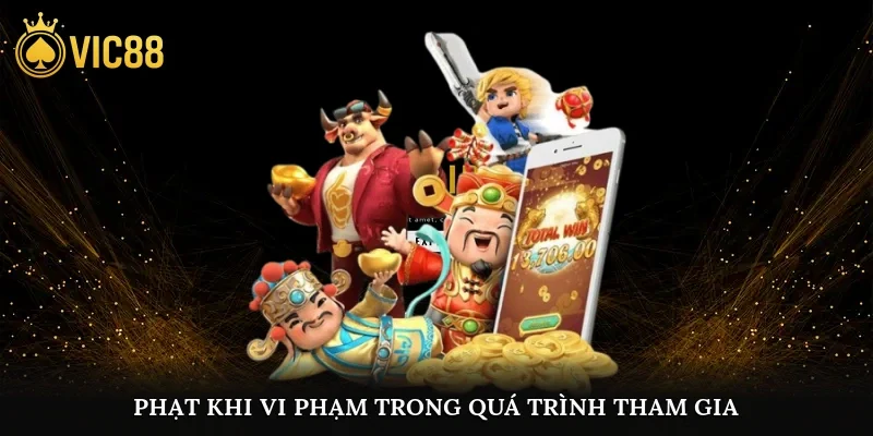 Phạt khi vi phạm trong quá trình tham gia